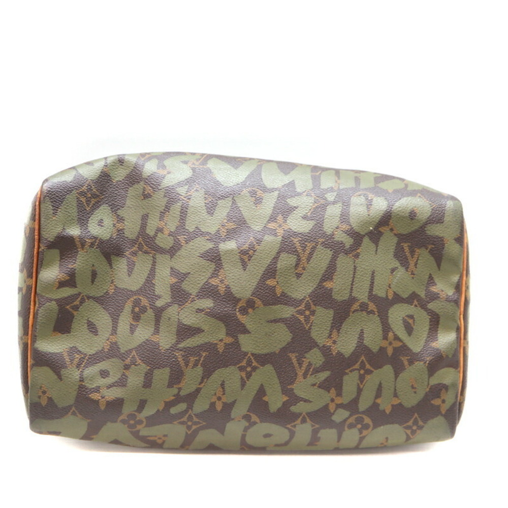 Louis Vuitton Speedy Handbag Monogram Canvas Graffiti Brown khaki Green - Picture 6 of 9